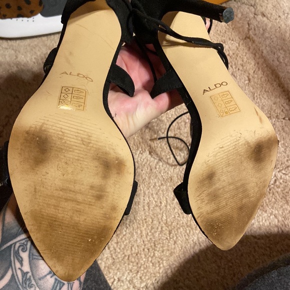 Aldo black stilettos. Size US10 - Picture 2 of 6
